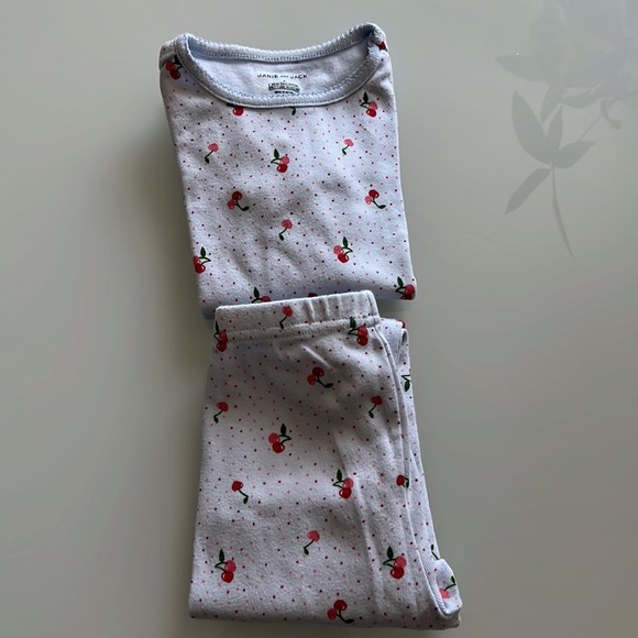 Janie and Jack Cherry Print Pajamas Sz 4 - Picture 10 of 10